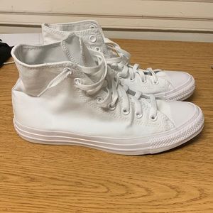 Converse All White High Top Chuck Taylors
